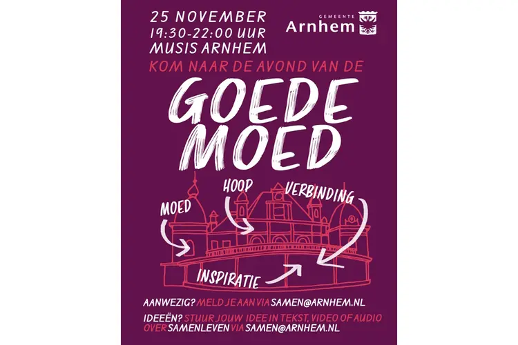 Gemeente Arnhem organiseert 'De Avond van de Goede Moed'